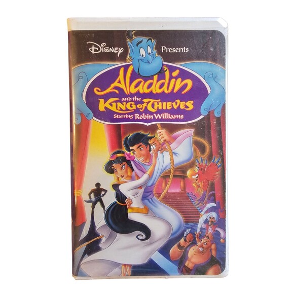 Aladdin and the King of Theives Walt Disney Classic Vintage VHS Clamshell Case - Picture 1 of 2
